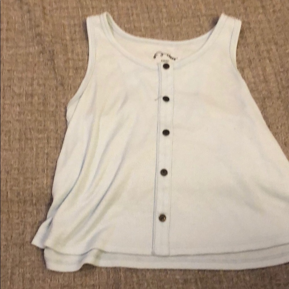 Baby blue tank top!